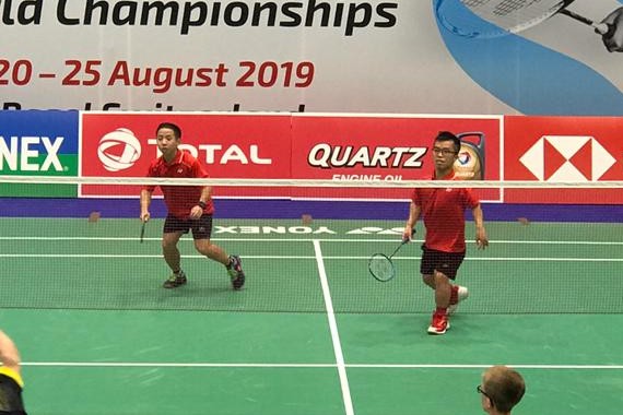 Chu Man-kai (left) and Wong Chun-yim (para badminton)